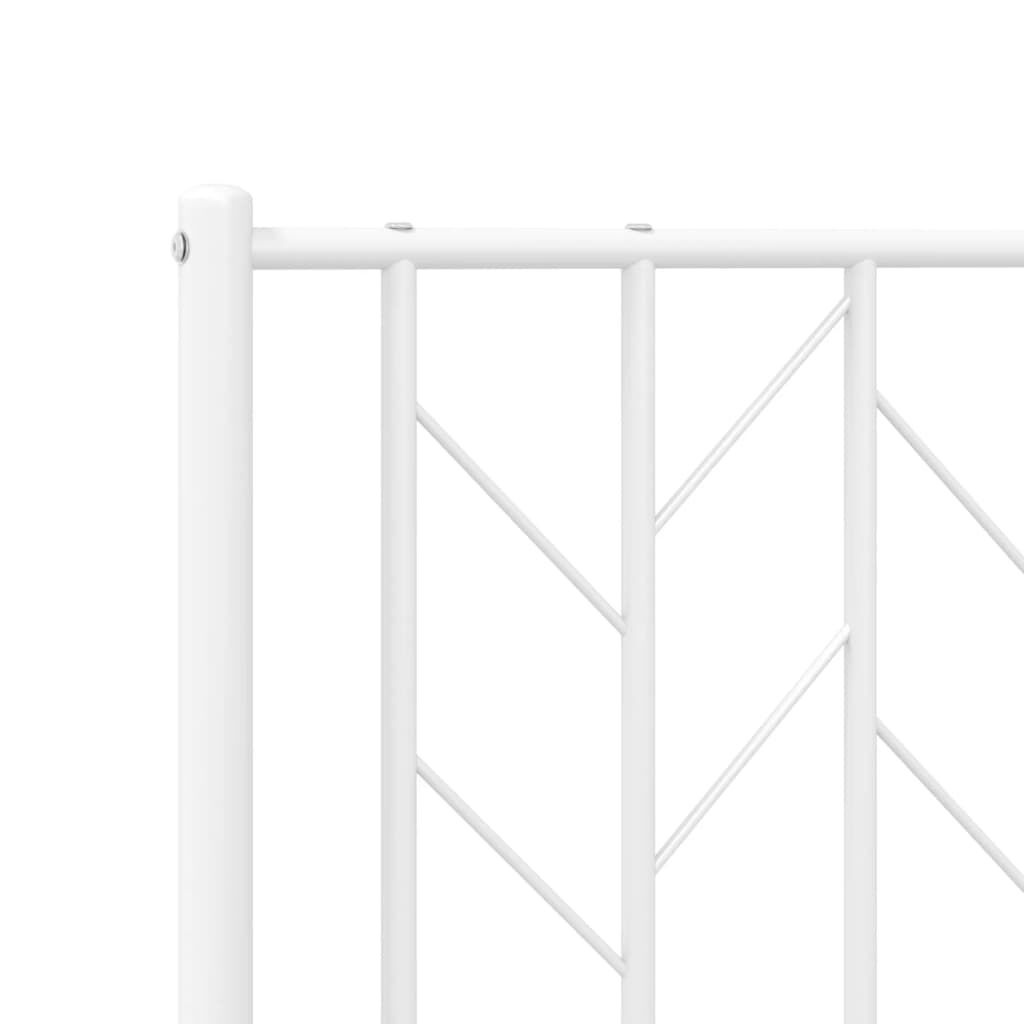 vidaXL Hoofdbord 200cm Wit Metaal - 40% Korting!
