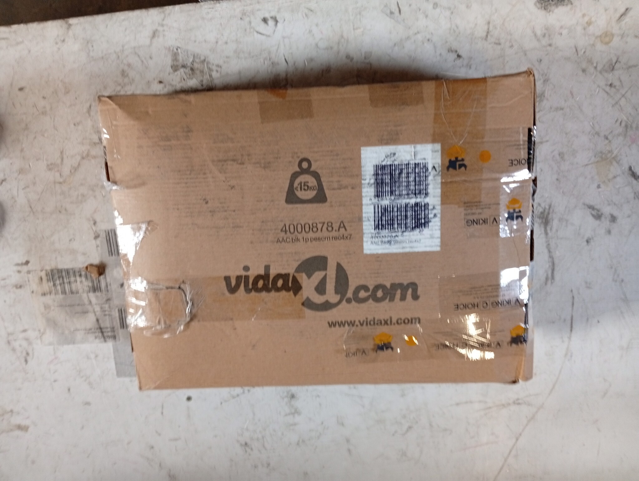 vidaXL Zonnescherm Rechthoek 4x7m Zwart - 40% Korting!