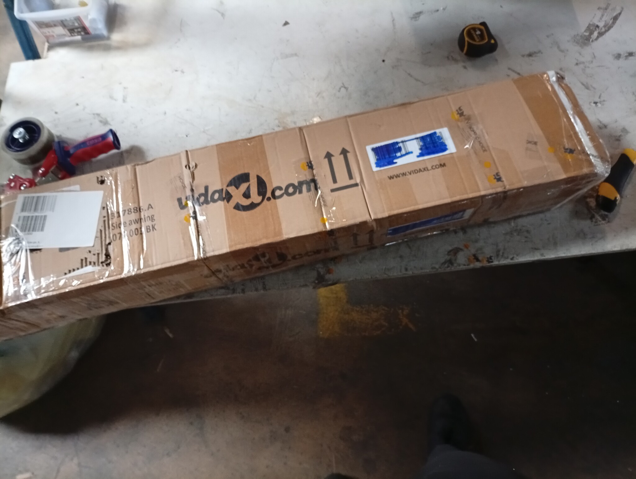 vidaXL Uittrekbaar Tuinscherm 170x300 Zwart - 40% Korting!