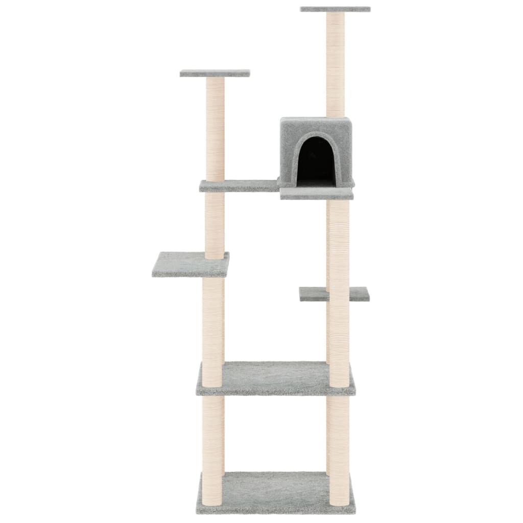 Kattenmeubel met Krabpalen Lichtgrijs - 40% Korting!
