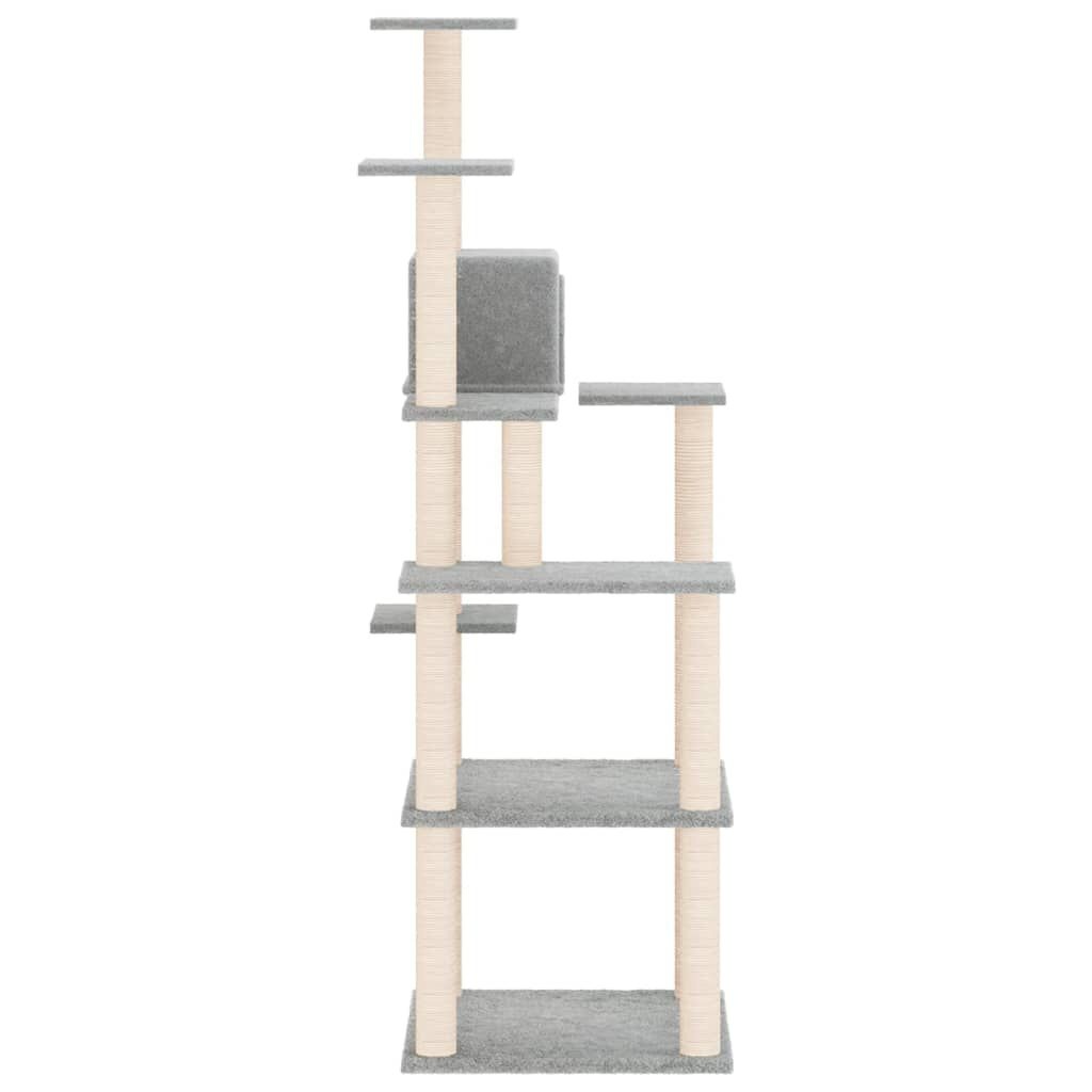 Kattenmeubel met Krabpalen Lichtgrijs - 40% Korting!