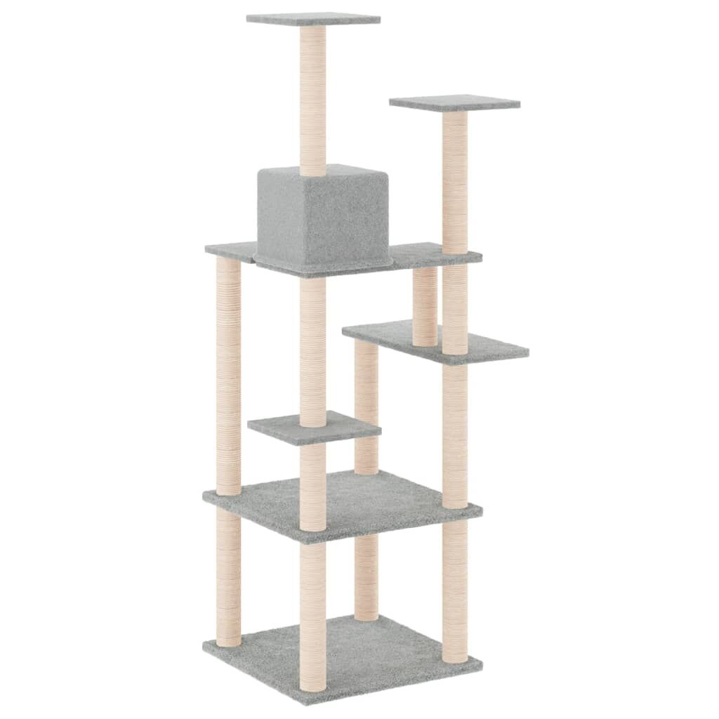 Kattenmeubel met Krabpalen Lichtgrijs - 40% Korting!
