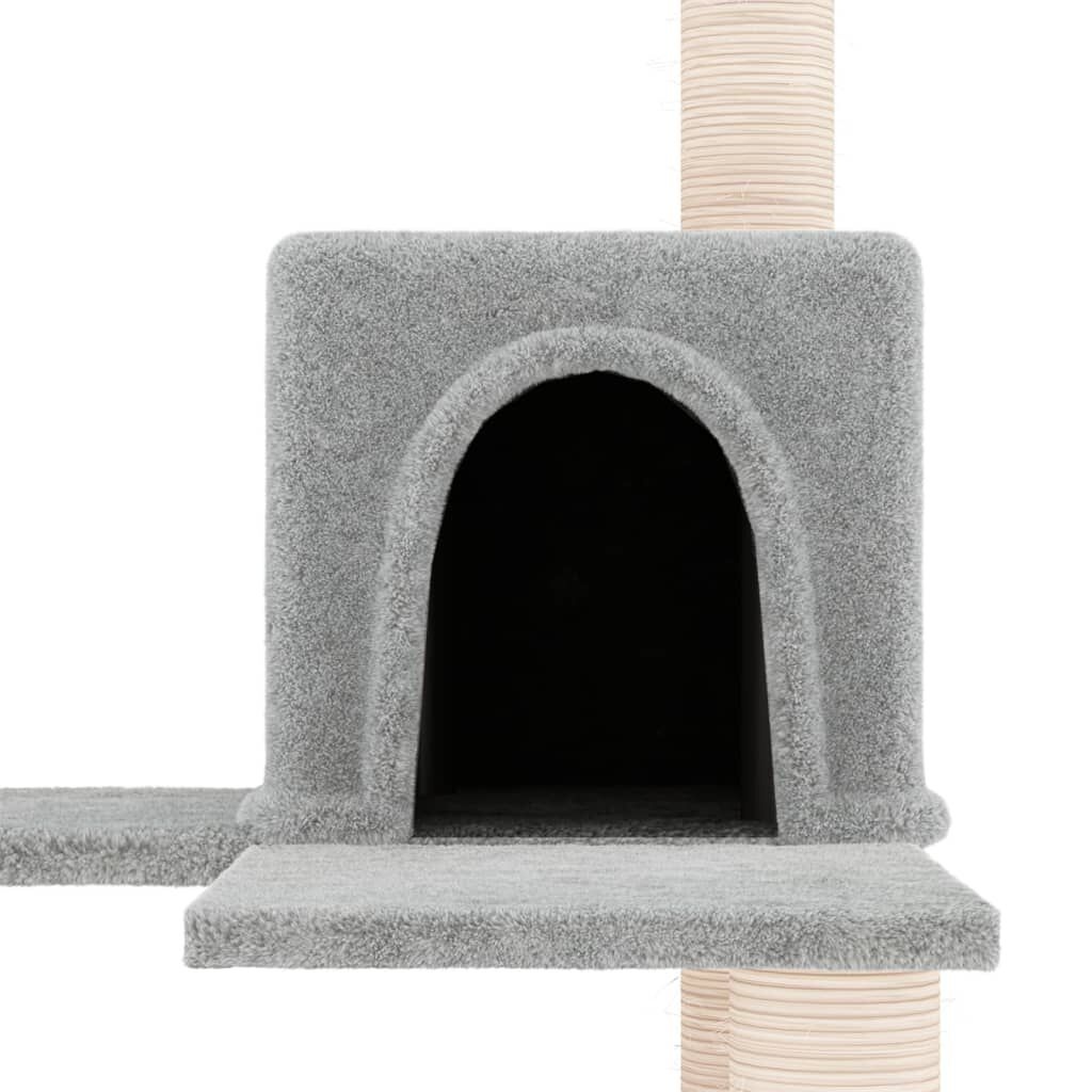 Kattenmeubel met Krabpalen Lichtgrijs - 40% Korting!