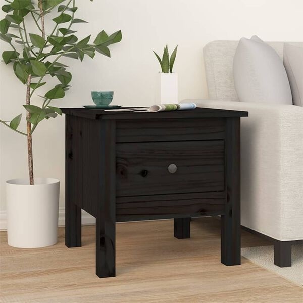 VidaXL Bijzettafels Grenenhout Zwart - 40% Korting!
