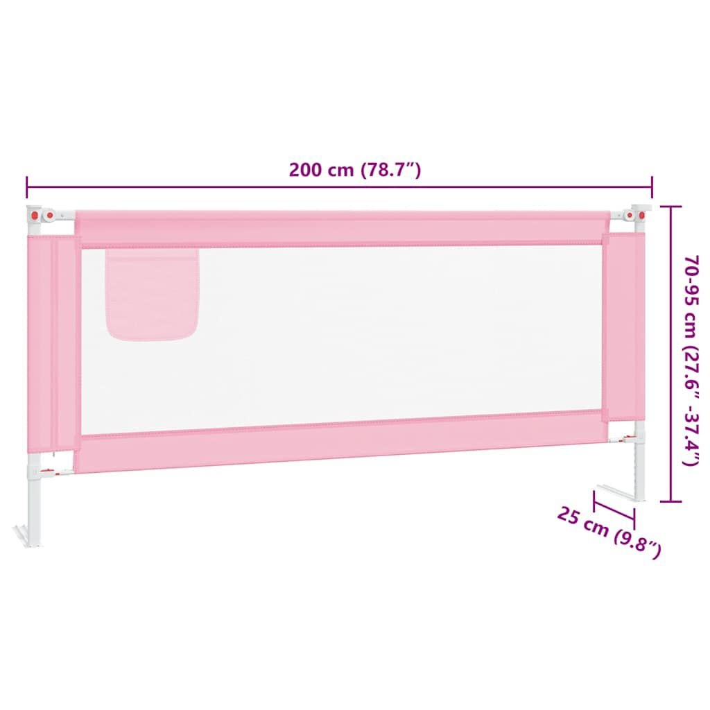 vidaXL Bedhekje Peuter Roze 200cm - 40% Korting!