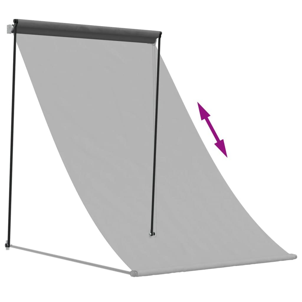 vidaXL Uittrekbare Luifel 150x150cm Antraciet - 35% Korting!