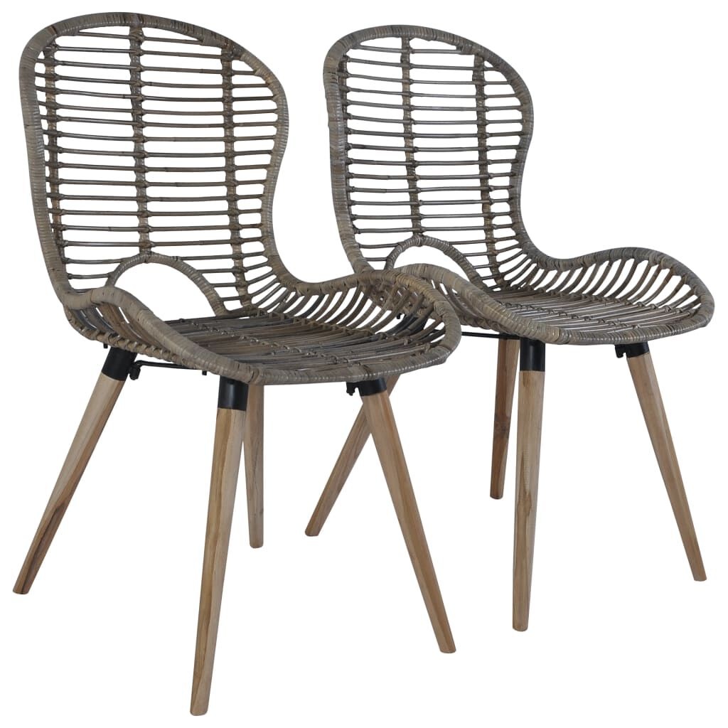 VidaXL Eetkamerstoelen (4x) Rattan Bruin -40%