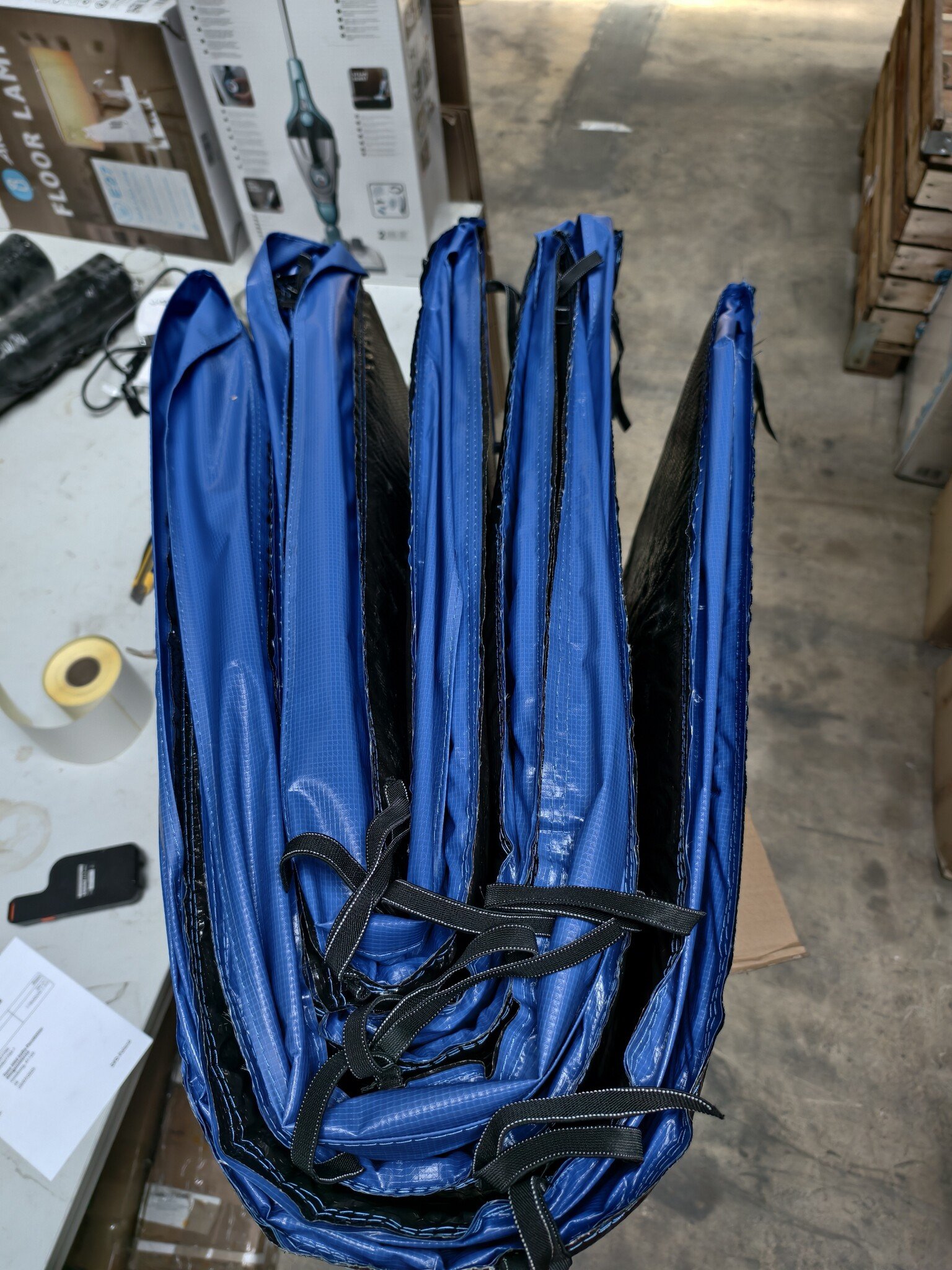 Trampolinerand Blauw 426cm - 55% Korting! OP=OP!