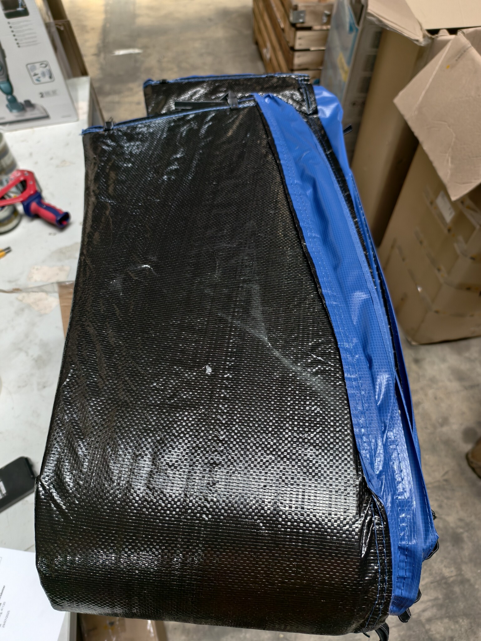 Trampolinerand Blauw 426cm - 55% Korting! OP=OP!