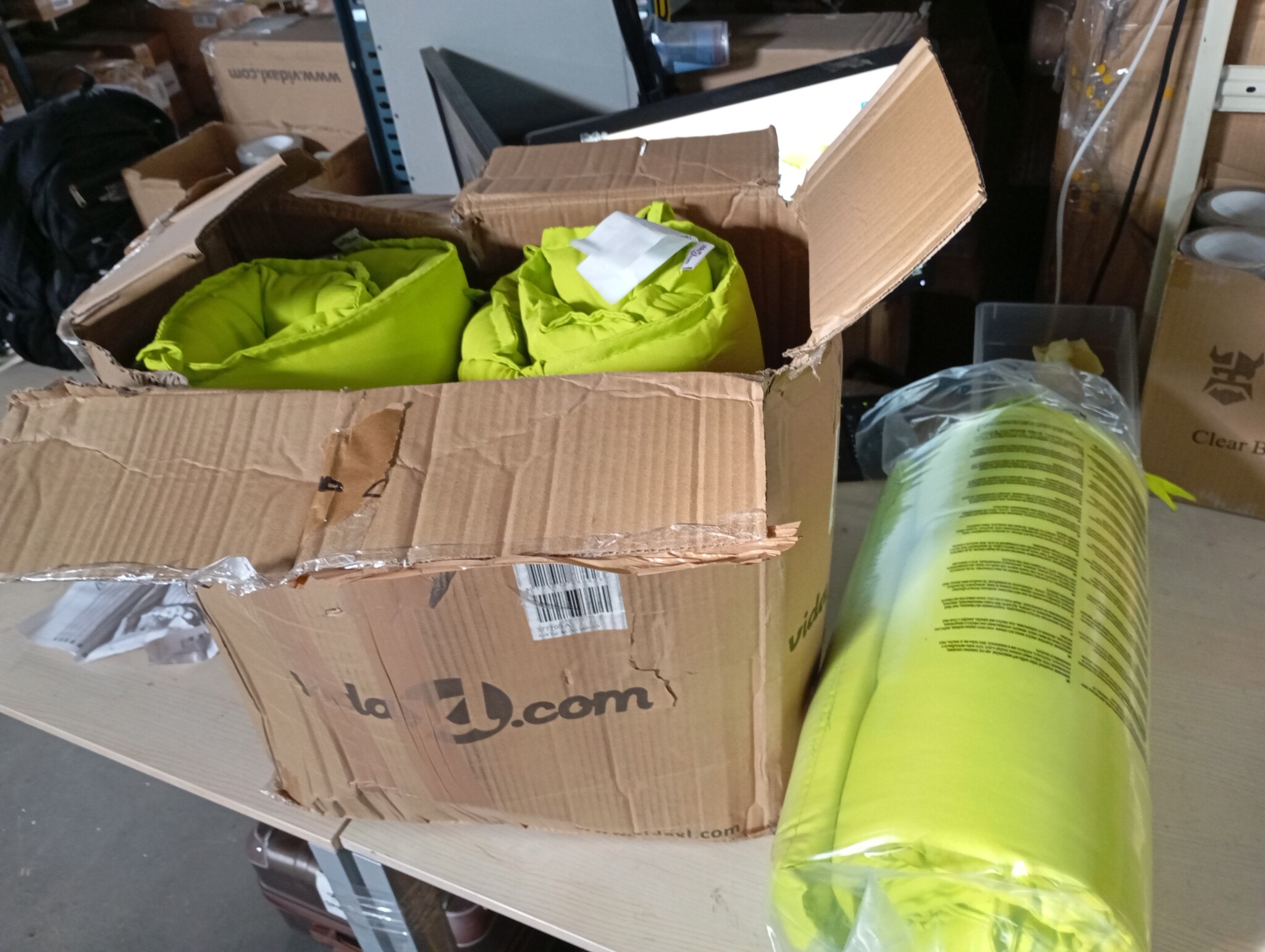 vidaXL Stoelkussens Felgroen (4 st) - Lage Rug - 40% Korting!