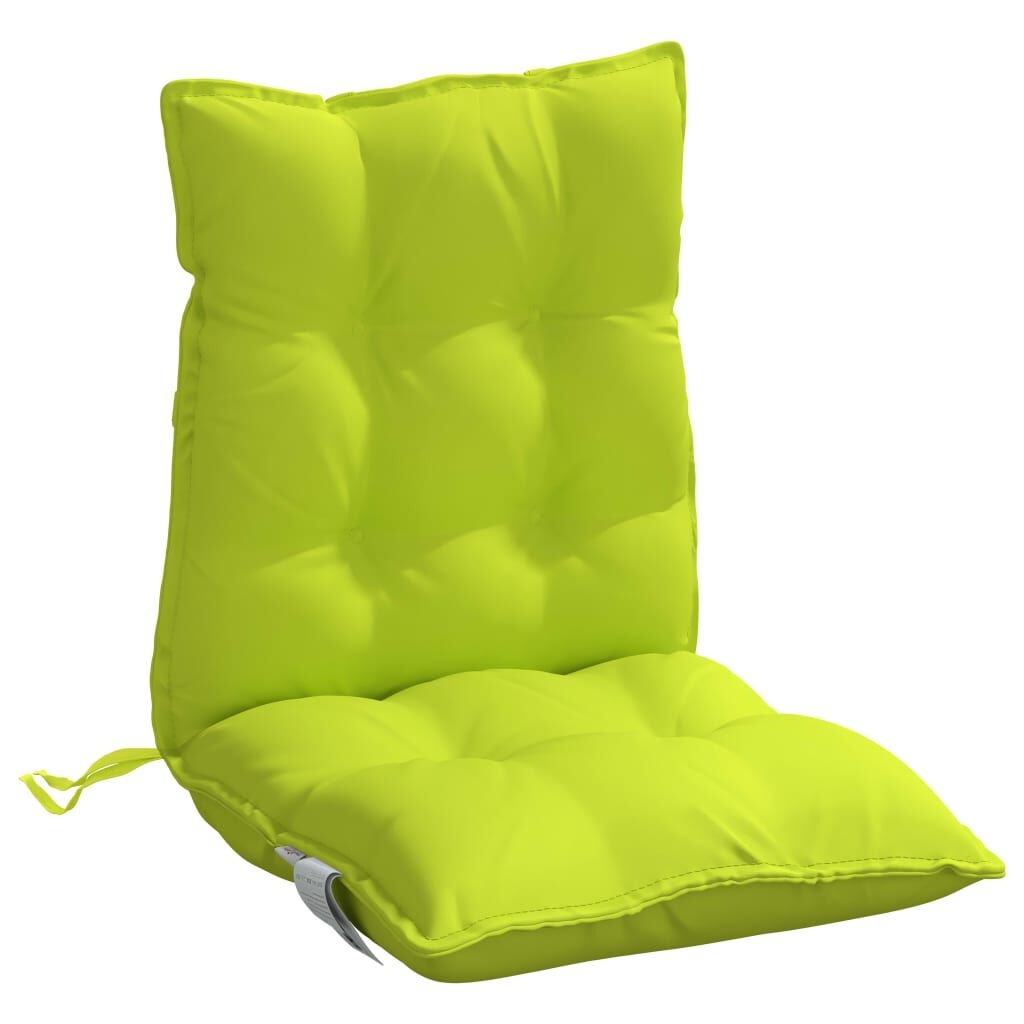 vidaXL Stoelkussens Felgroen (4 st) - Lage Rug - 40% Korting!