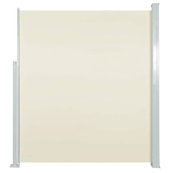 vidaXL Uittrekbaar Tuinscherm 100x500 cm Crème - 40% Korting!