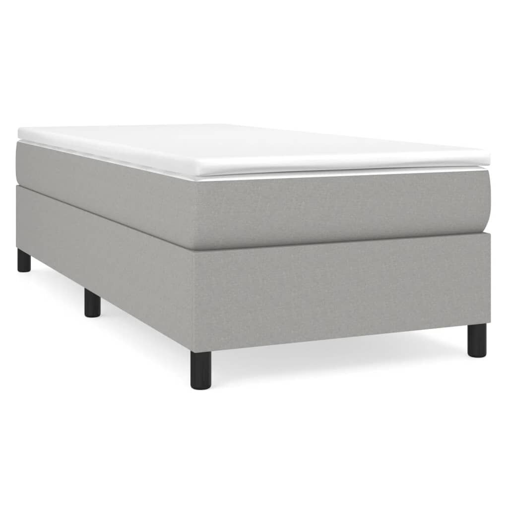VidaXL Bedframe 90x190 Lichtgrijs - Zonder Matras - 40% Korting!