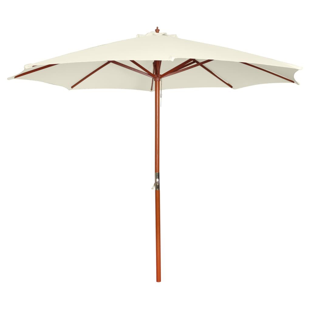 vidaXL Parasol Zandwit 300cm - Beschadigd, Hoge Korting! 40%!