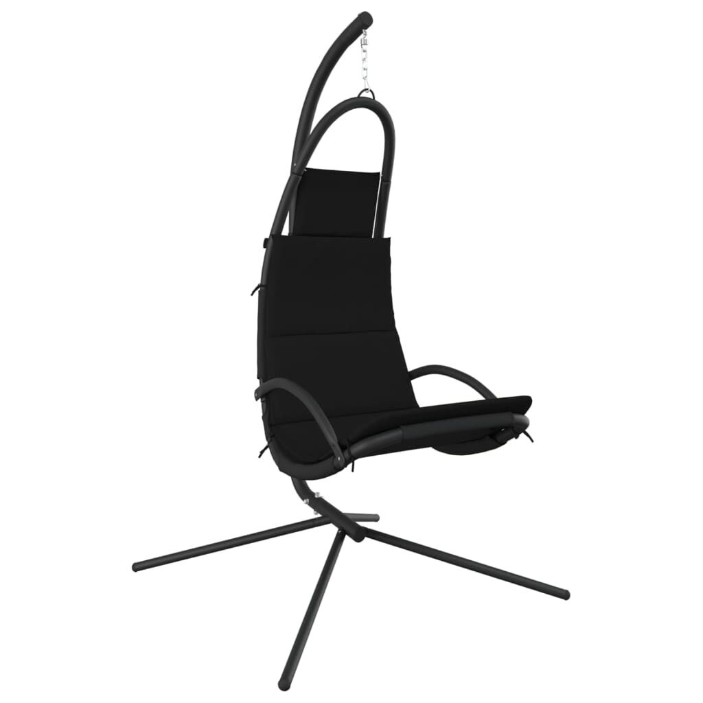 vidaXL Schommelstoel Zwart - 40% Korting!