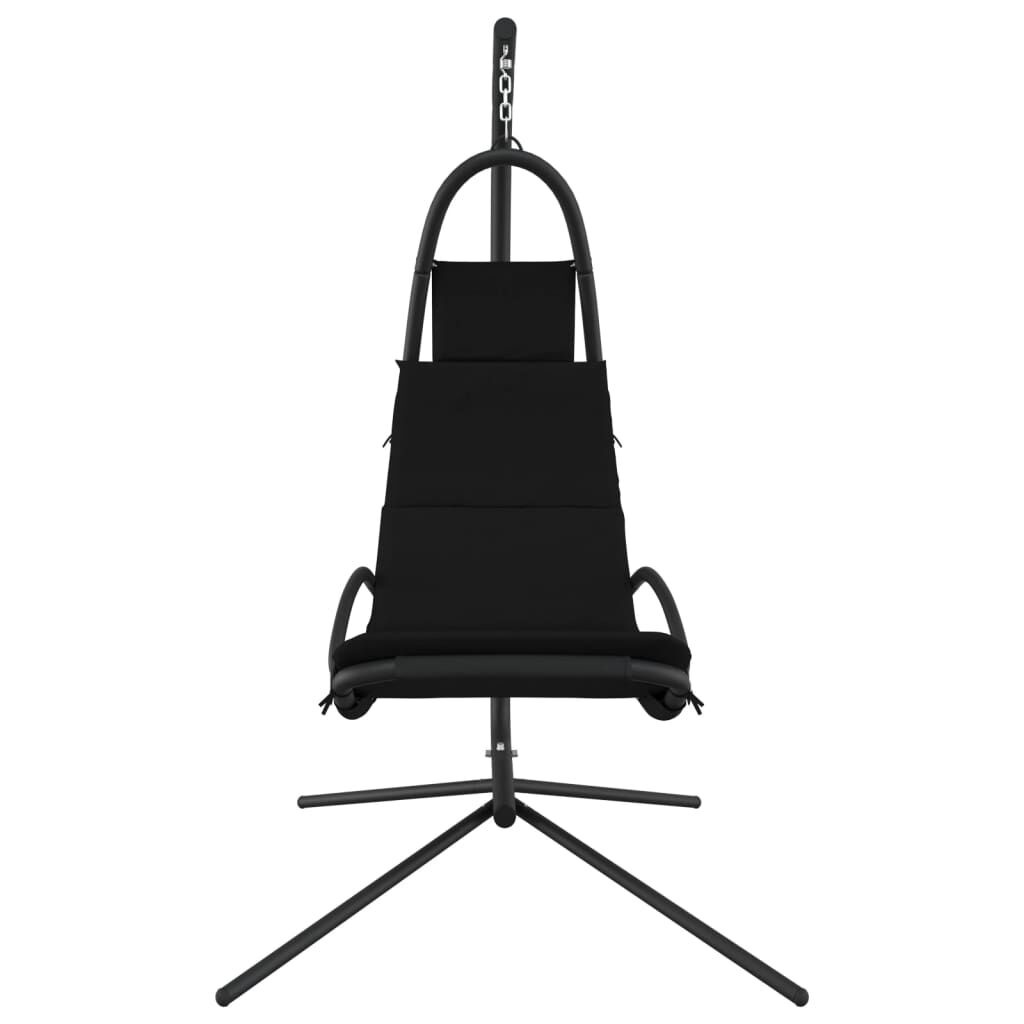 vidaXL Schommelstoel Zwart - 40% Korting!
