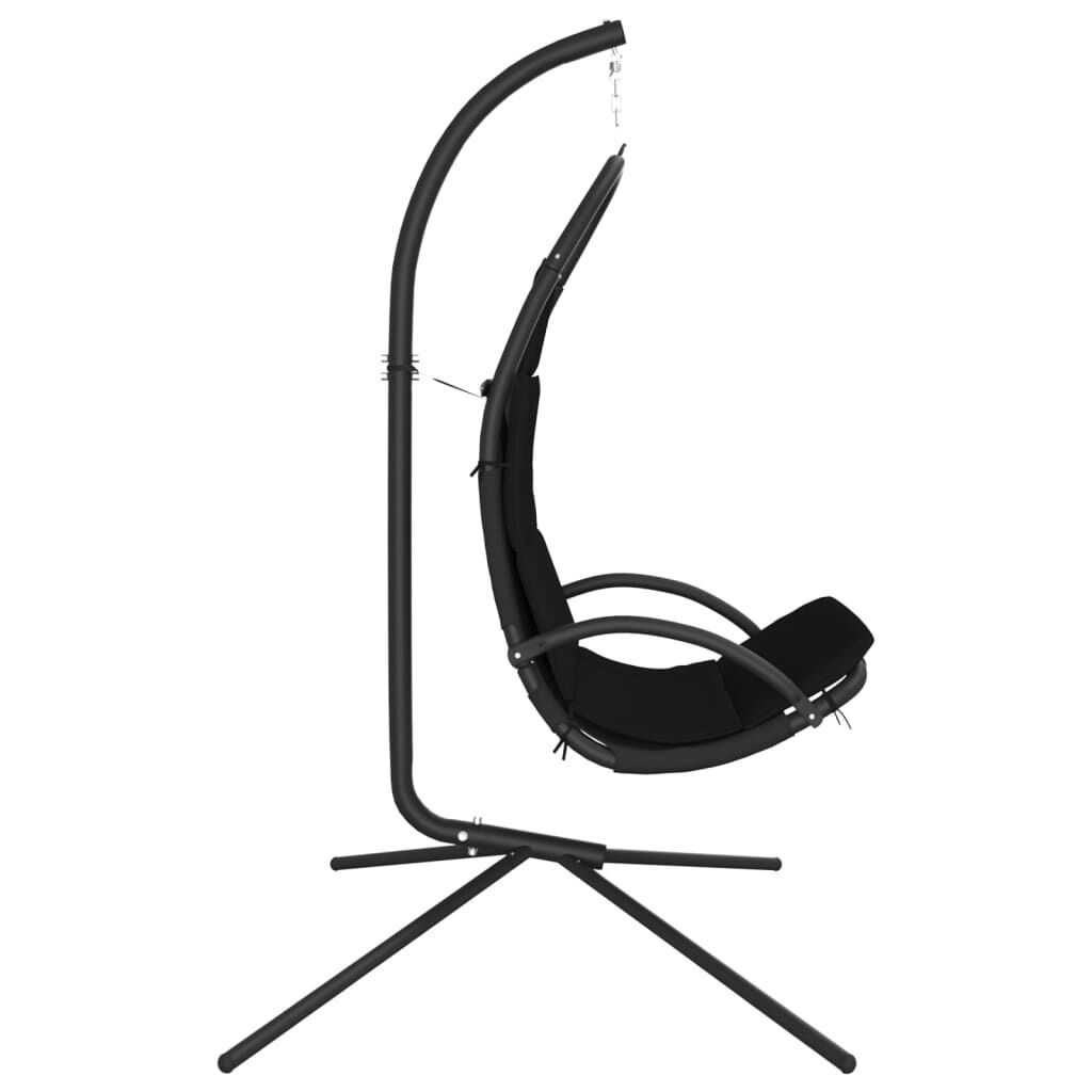 vidaXL Schommelstoel Zwart - 40% Korting!