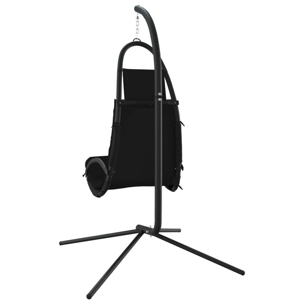 vidaXL Schommelstoel Zwart - 40% Korting!