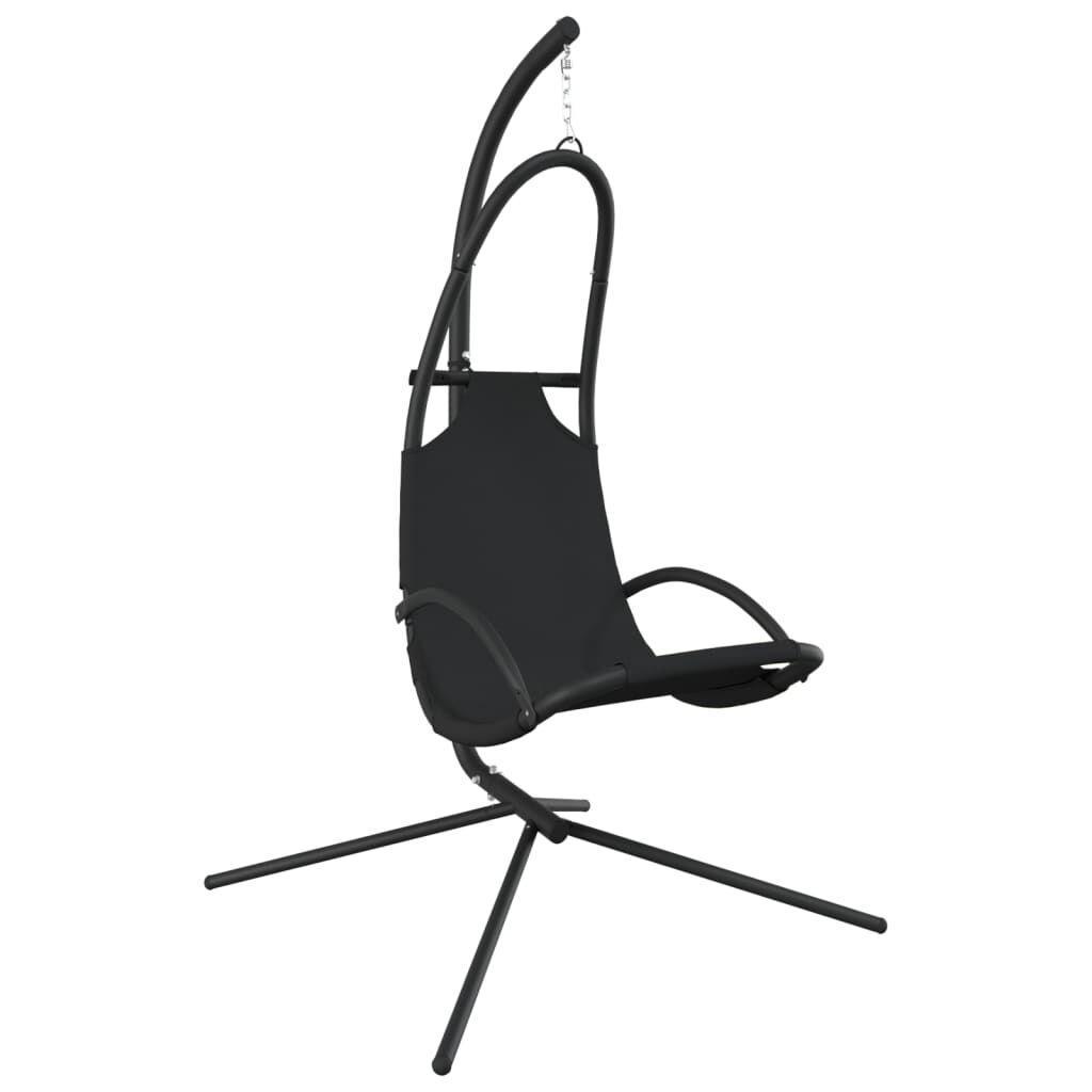 vidaXL Schommelstoel Zwart - 40% Korting!