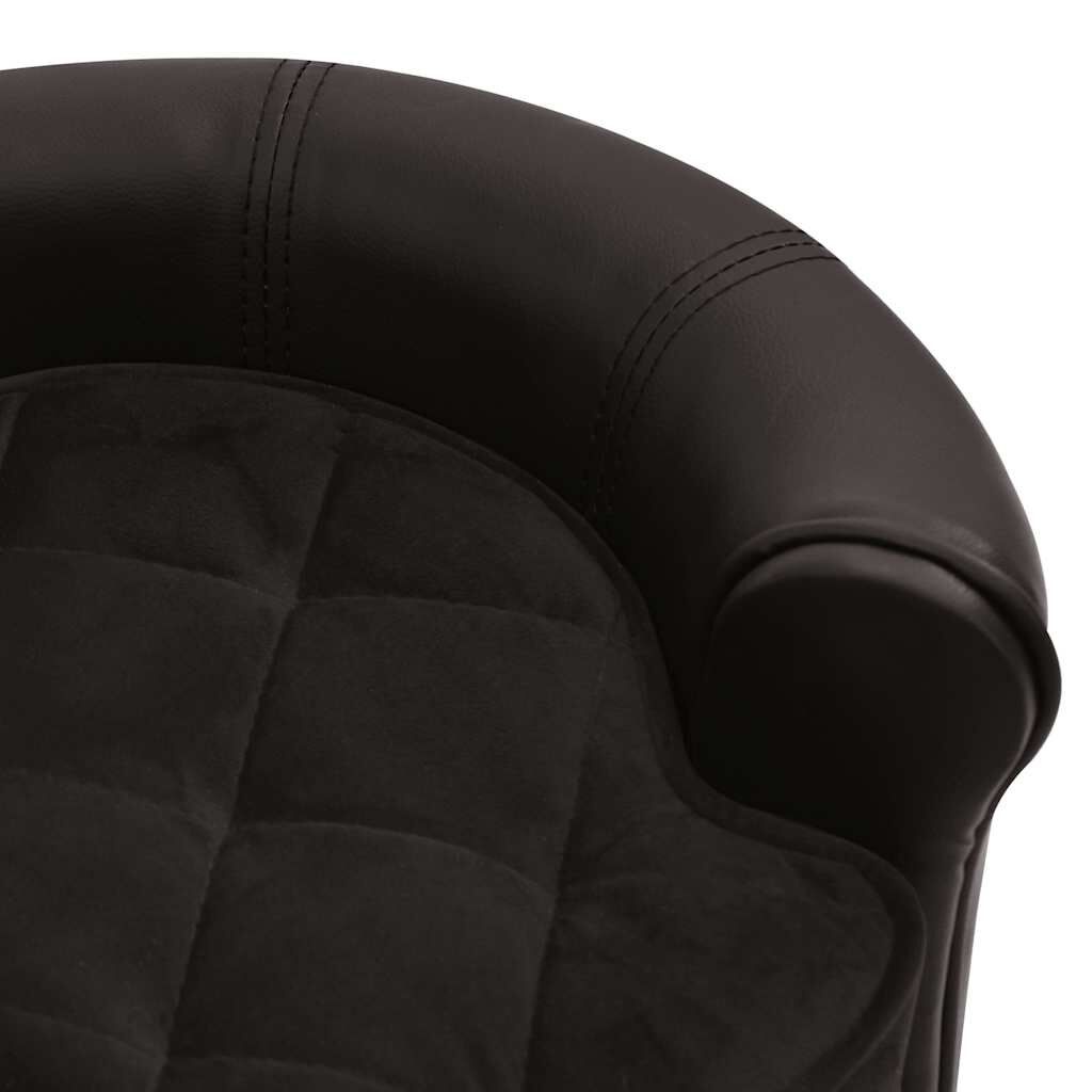 Hondenbank Bruin Pluche/Kunstleer -40%! Ideaal voor kleine honden