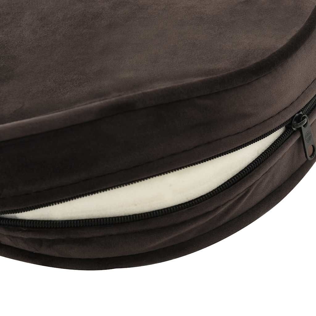 Hondenbank Bruin Pluche/Kunstleer -40%! Ideaal voor kleine honden