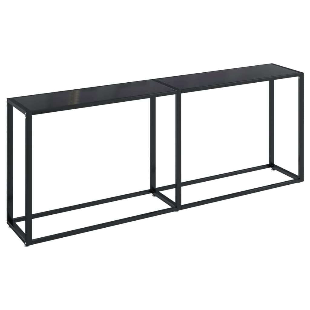 vidaXL Wandtafel Glas Zwart 200cm - Beschadigd, 40% Korting!