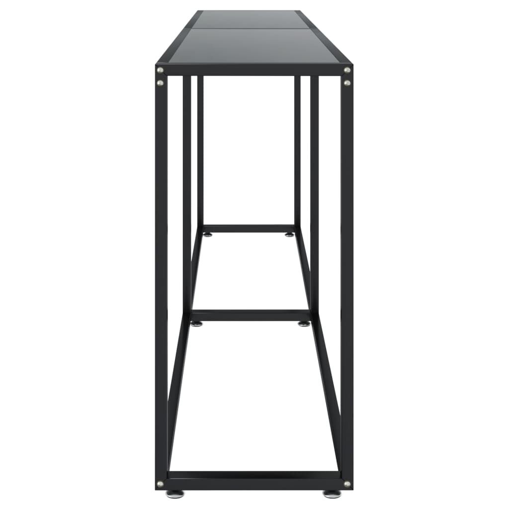vidaXL Wandtafel Glas Zwart 200cm - Beschadigd, 40% Korting!