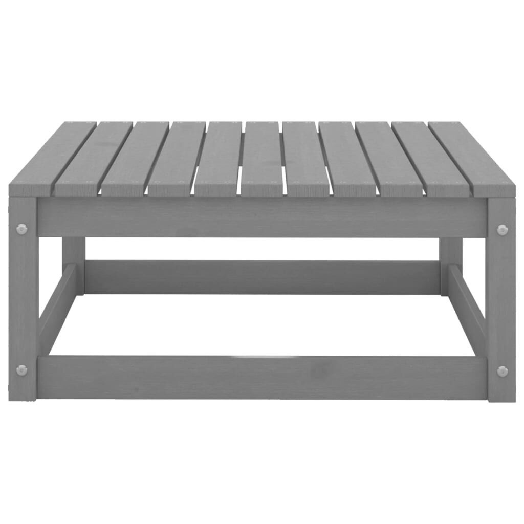 vidaXL Loungeset Grenenhout Grijs - 40% Korting!