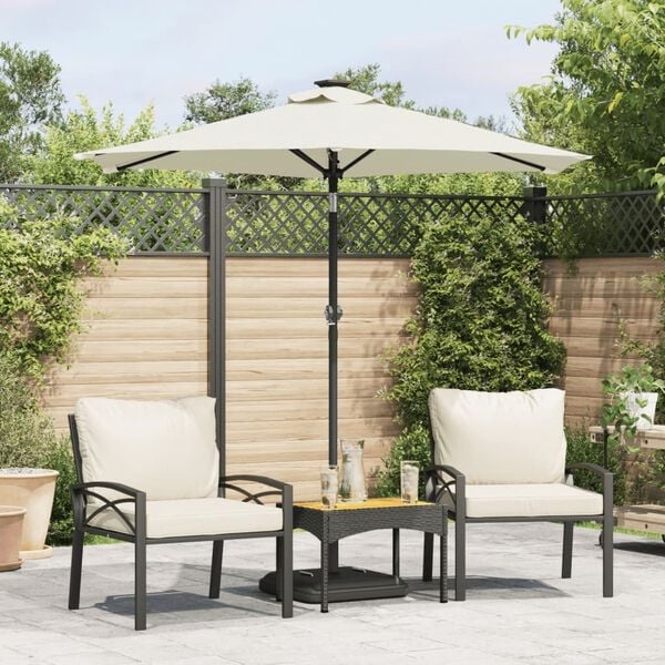 vidaXL Parasol Wit 225x225cm - 40% Korting!