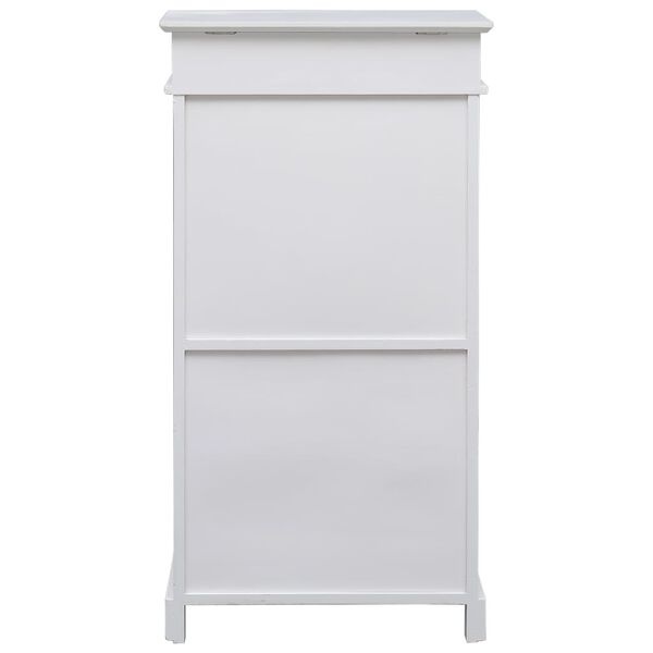 Schoenenkast Paulowniahout Wit 50x28x98cm - 35% Korting!