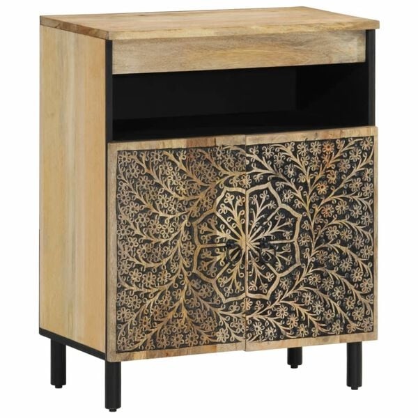 vidaXL Bijzetkast Massief Mangohout 60x33x75cm - 40% Korting!