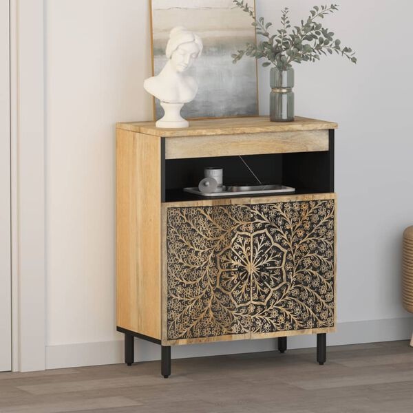 vidaXL Bijzetkast Massief Mangohout 60x33x75cm - 40% Korting!