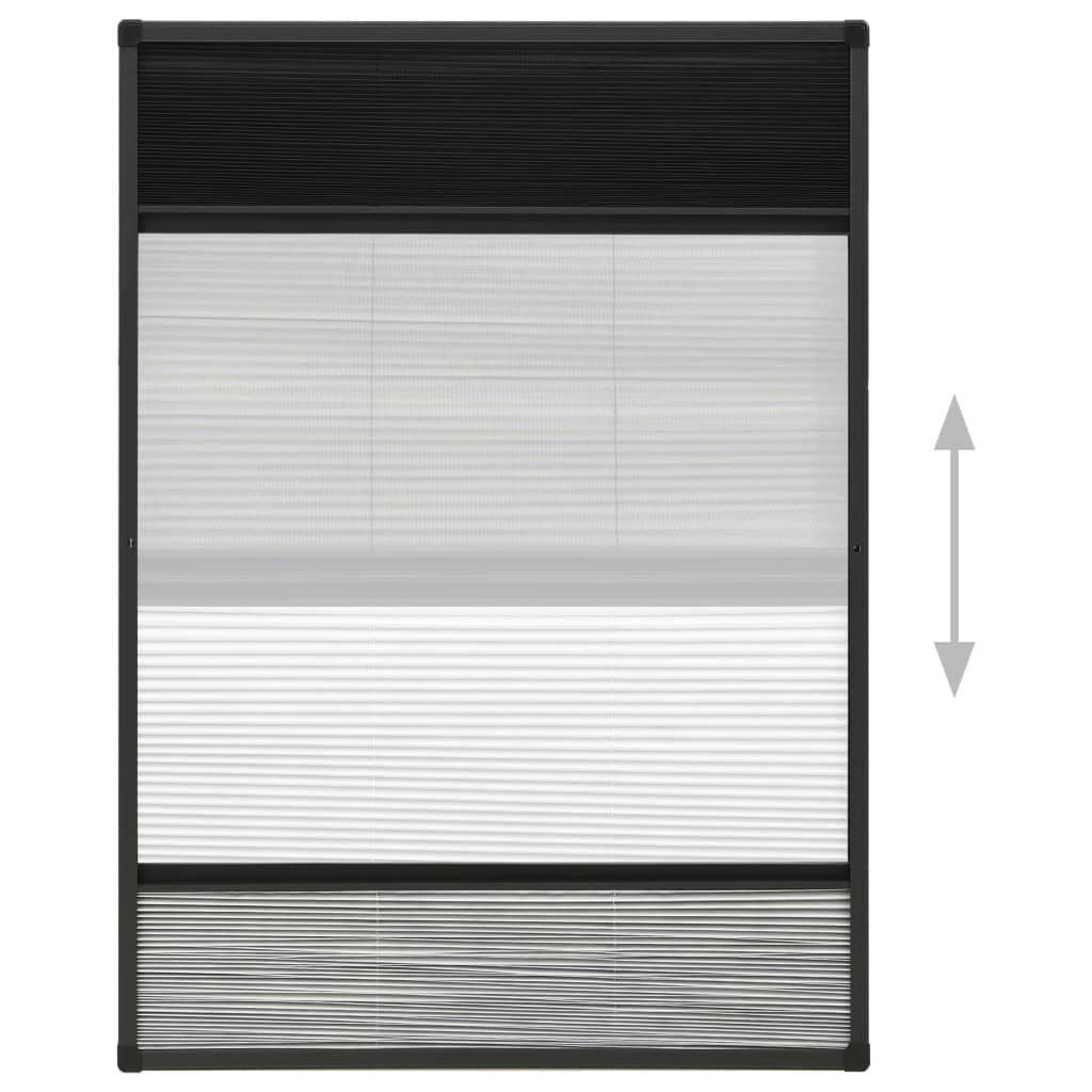 vidaXL Raamhor Plissé 80x120cm met Verduistering -40%