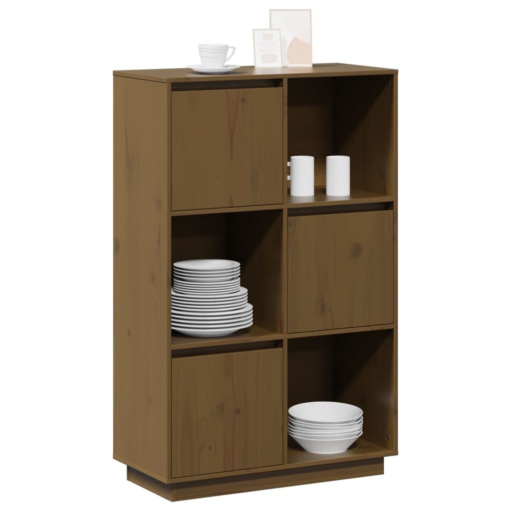 vidaXL Hoge Kast Honingbruin - 74x35x117cm - 40% Korting!