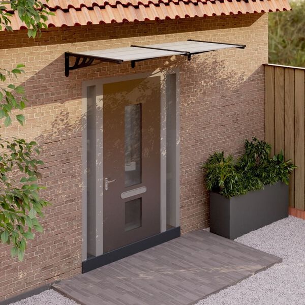 vidaXL Deurluifel 199x90 Zwart/Transparant - 40% Korting!