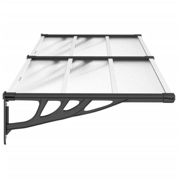 vidaXL Deurluifel 199x90 Zwart/Transparant - 40% Korting!