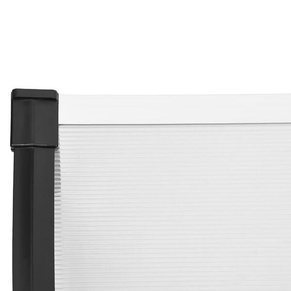 vidaXL Deurluifel 199x90 Zwart/Transparant - 40% Korting!