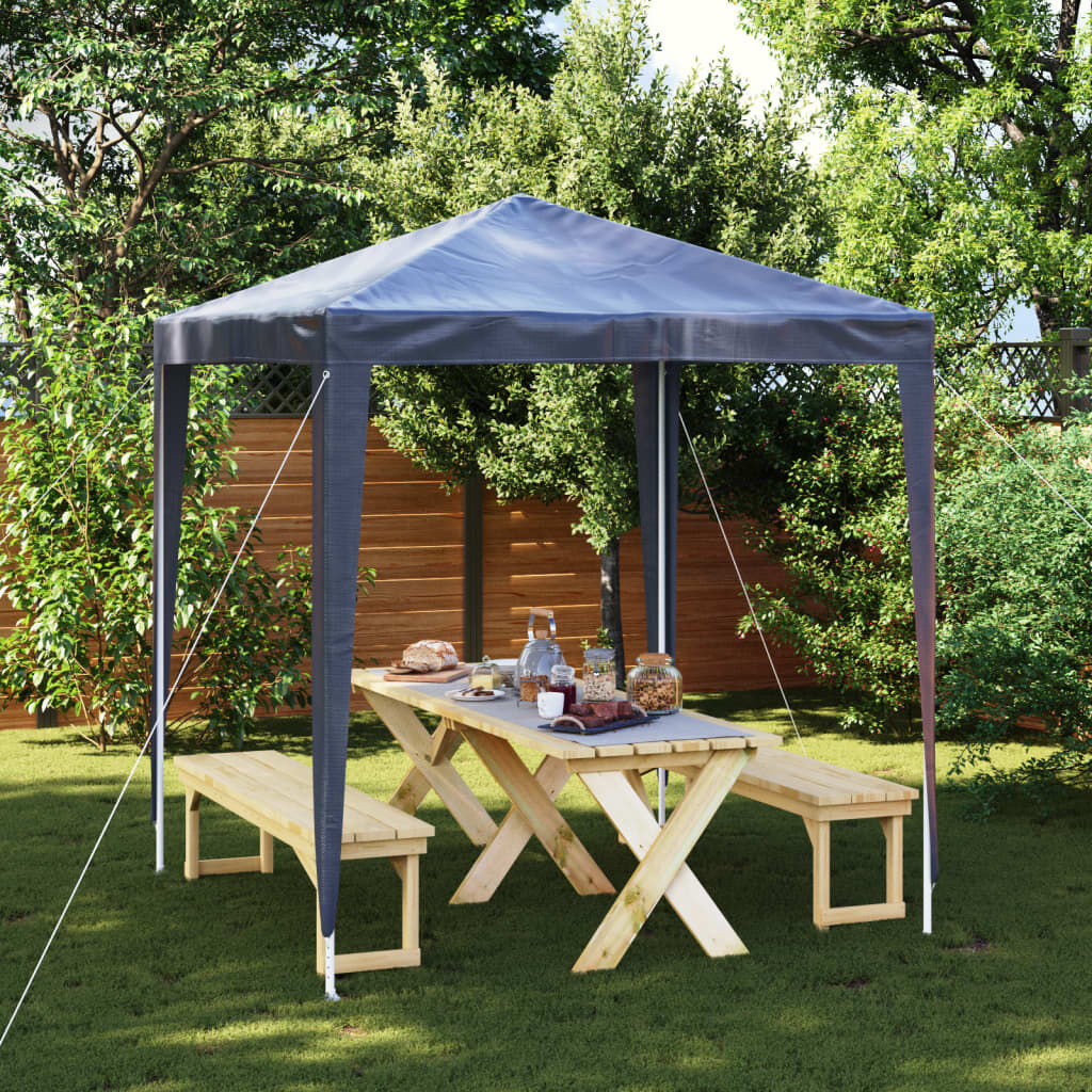 Partytent 2x2m Blauw - 40% Korting! Tuinfeest Topper!