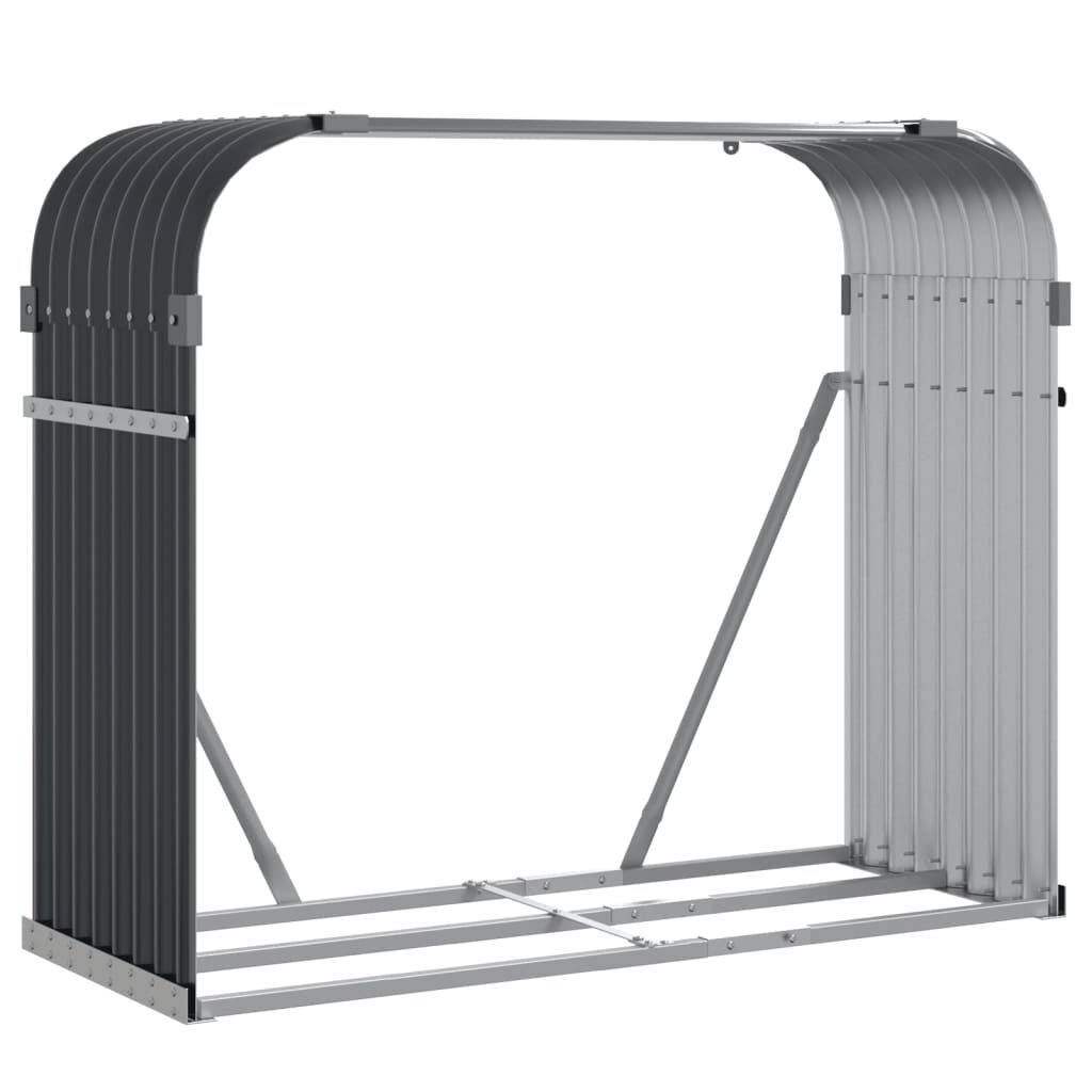 VidaXL Haardhoutopslag Antraciet 120cm - 40% Korting!