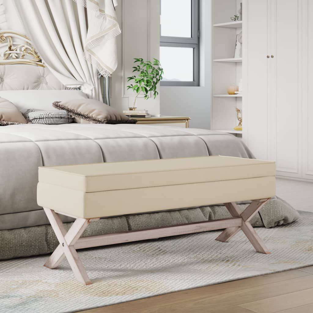 vidaXL Opbergkruk 110cm Linnen - 35% Korting!