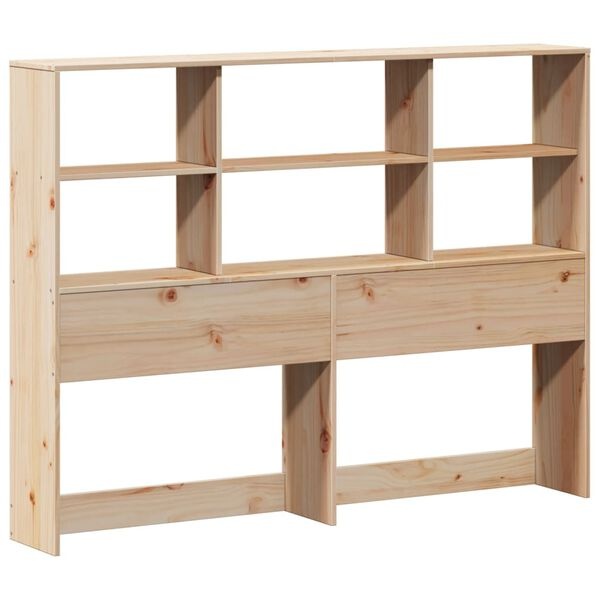 vidaXL Hoofdbord 120cm Grenenhout met Opbergruimte - 40% Korting!