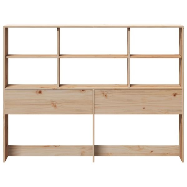 vidaXL Hoofdbord 120cm Grenenhout met Opbergruimte - 40% Korting!