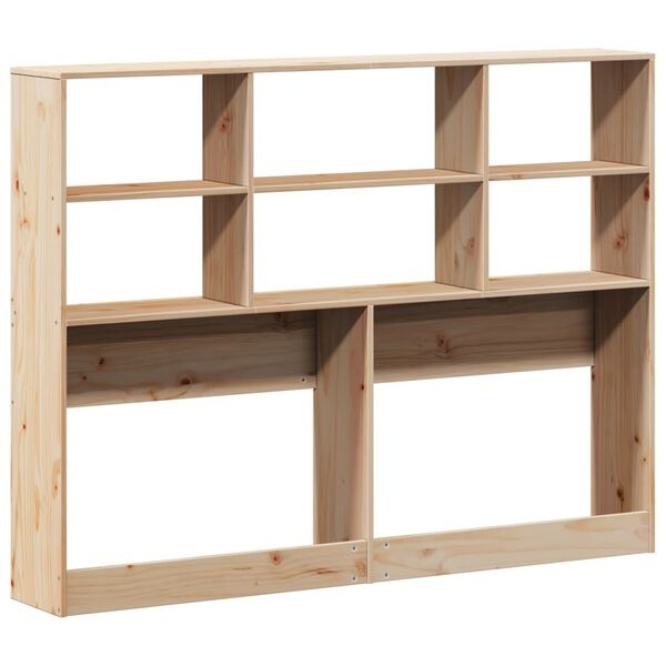 vidaXL Hoofdbord 120cm Grenenhout met Opbergruimte - 40% Korting!