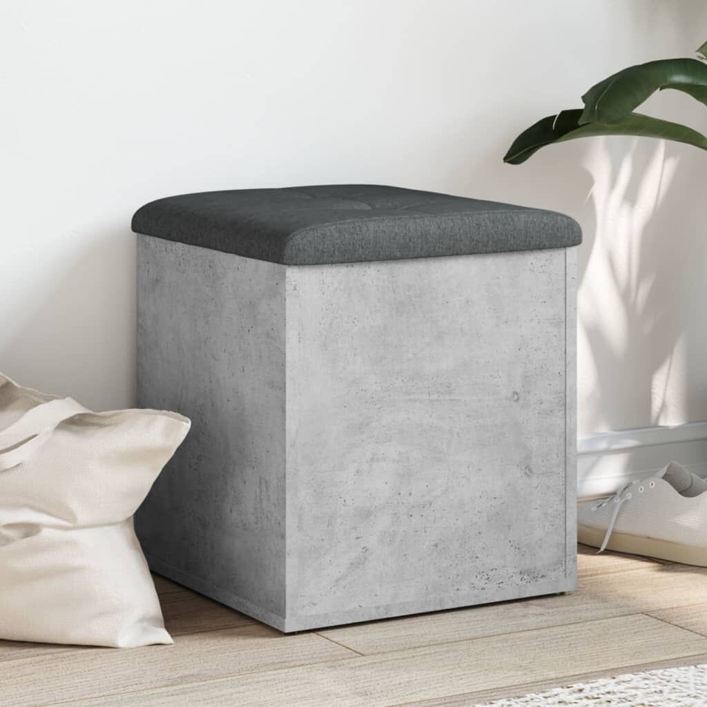 vidaXL Opbergbank Betongrijs 42x42x45cm - 43% Korting!