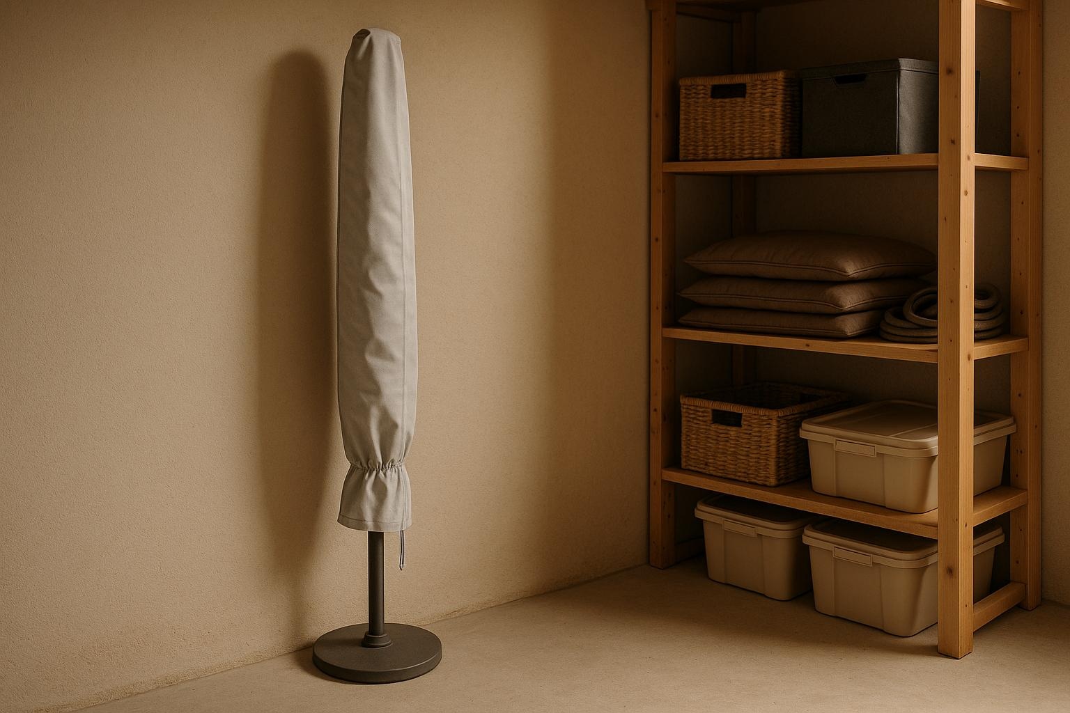 Parasol opbergen in de winter: zo blijft hij langer mooi