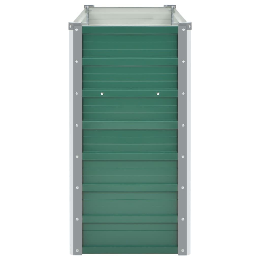 vidaXL Plantenbak verhoogd 160x40x77 cm gegalvaniseerd staal groen