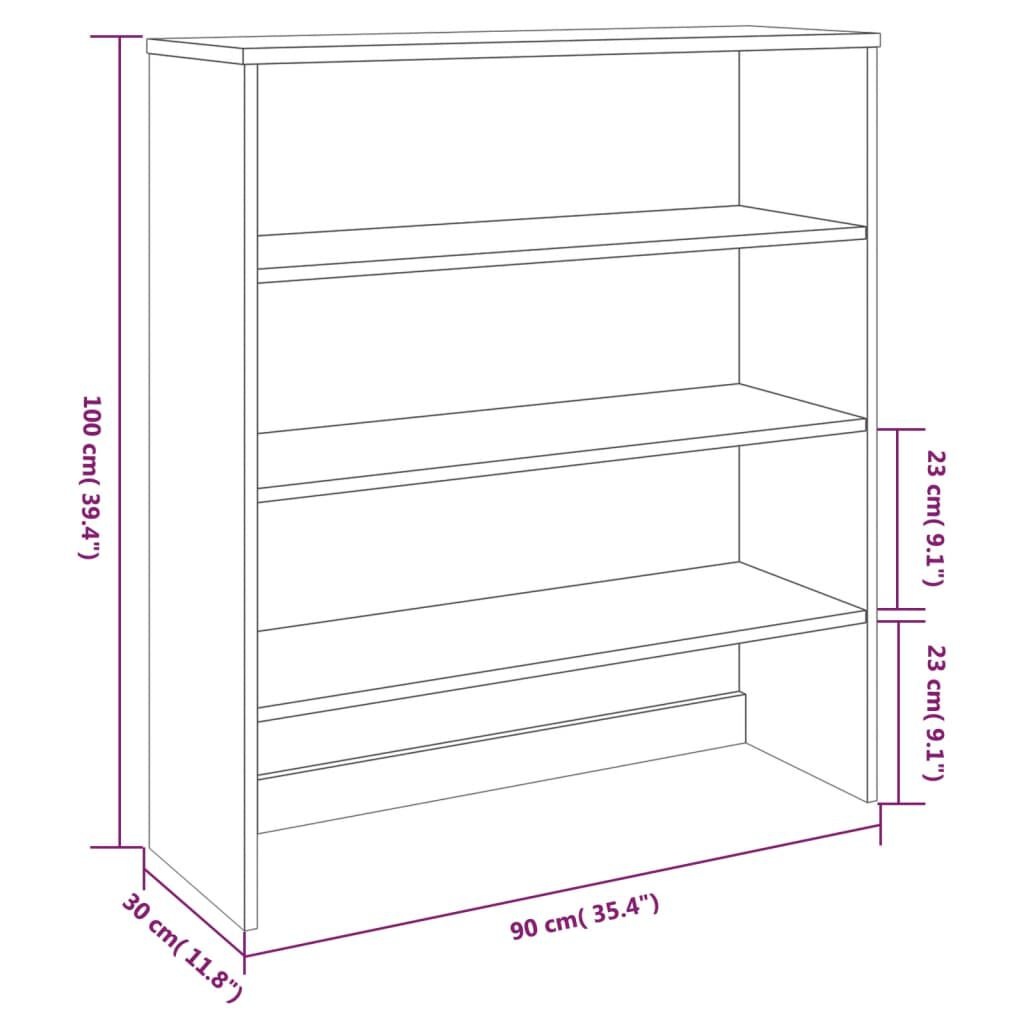 vidaXL Opzetkast Grenenhout Honingbruin 90cm -51%!