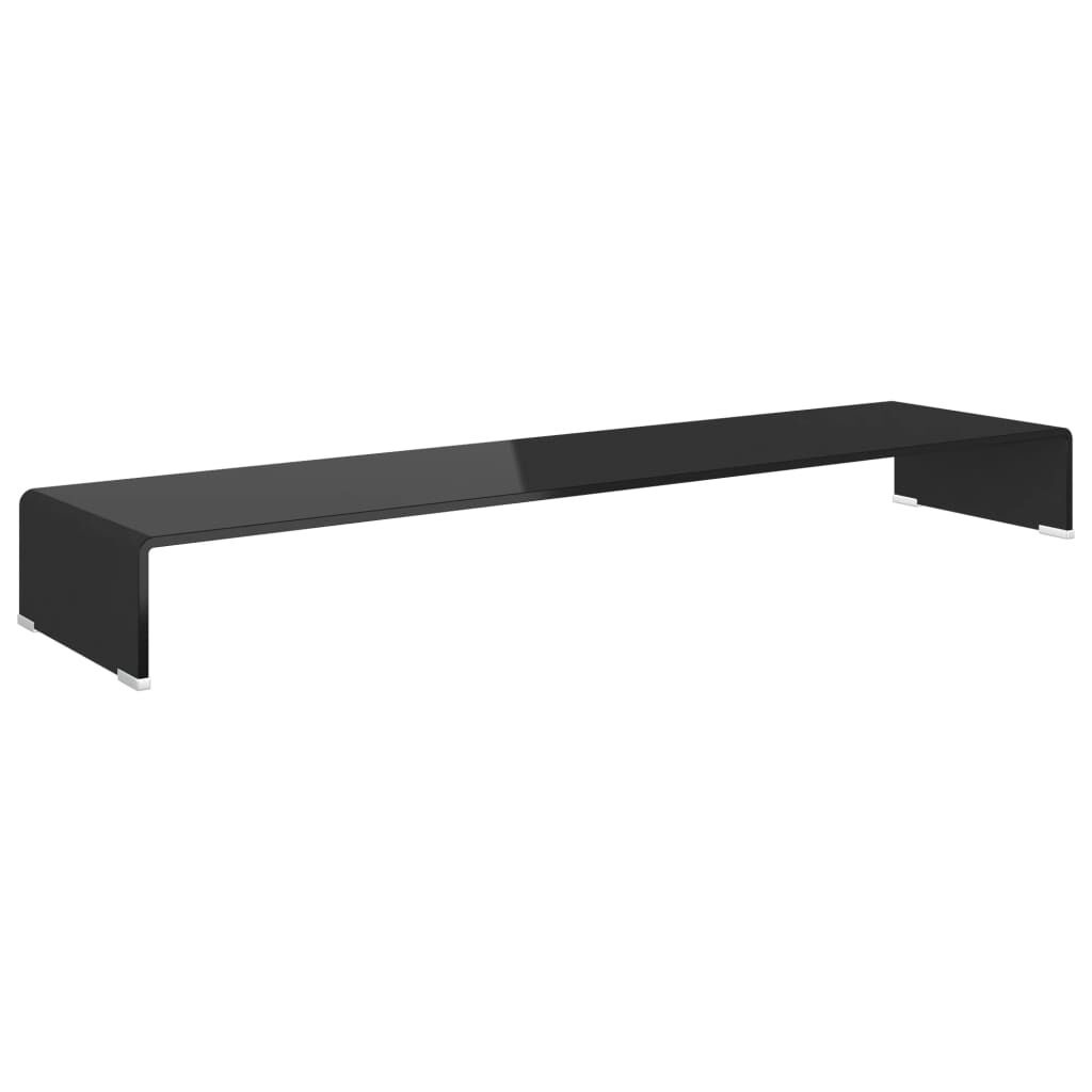 vidaXL TV Meubel Zwart Glas 120cm - 35% Korting!