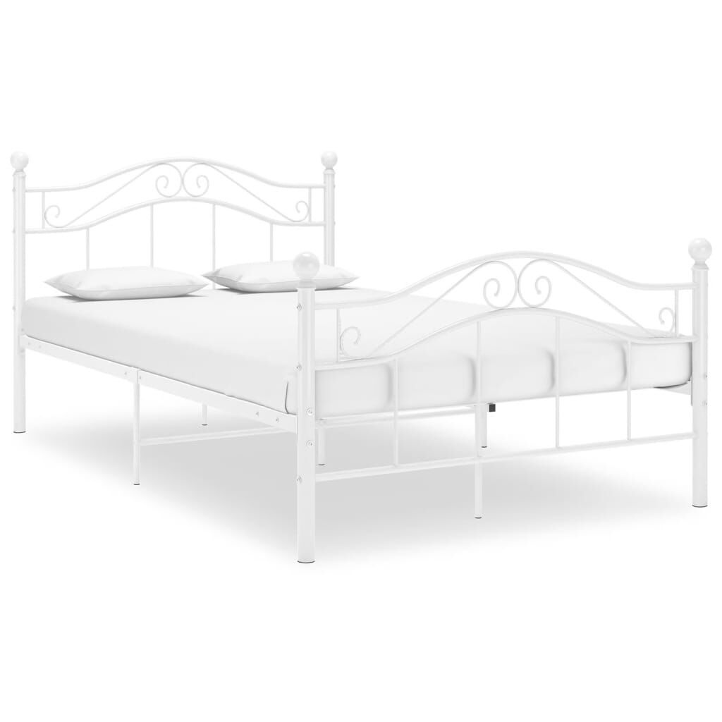 vidaXL Bedframe Wit 120x200 - Zo Goed Als Nieuw - 40% Korting!