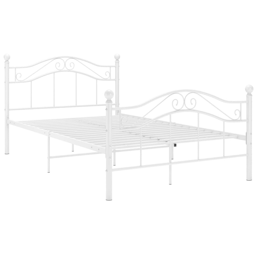 vidaXL Bedframe Wit 120x200 - Zo Goed Als Nieuw - 40% Korting!